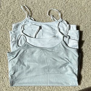 3 pack bundle of White House Black Market tanks w/ built in shelf bra